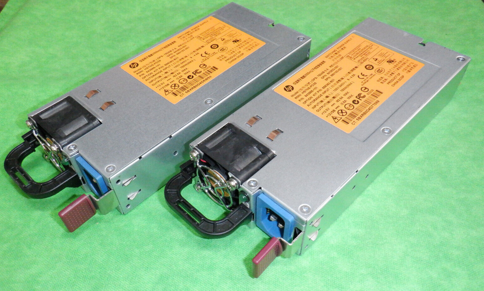 HP 643955-101 PSU DPS-750AB-3 643932-001 HSTNS-PD29 660183-001    LOT OF 2  @ A