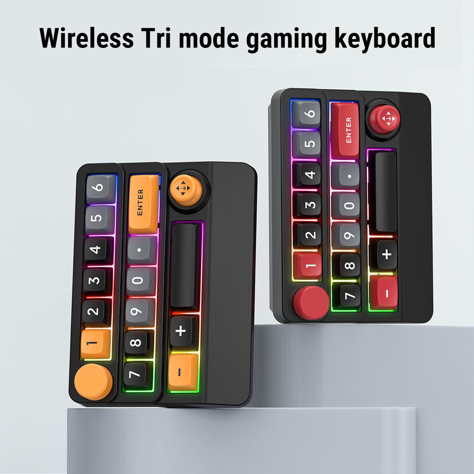 Wireless RGB Mechanical Numeric Keypad Hot Swappable Macro Programmable Num VFBR