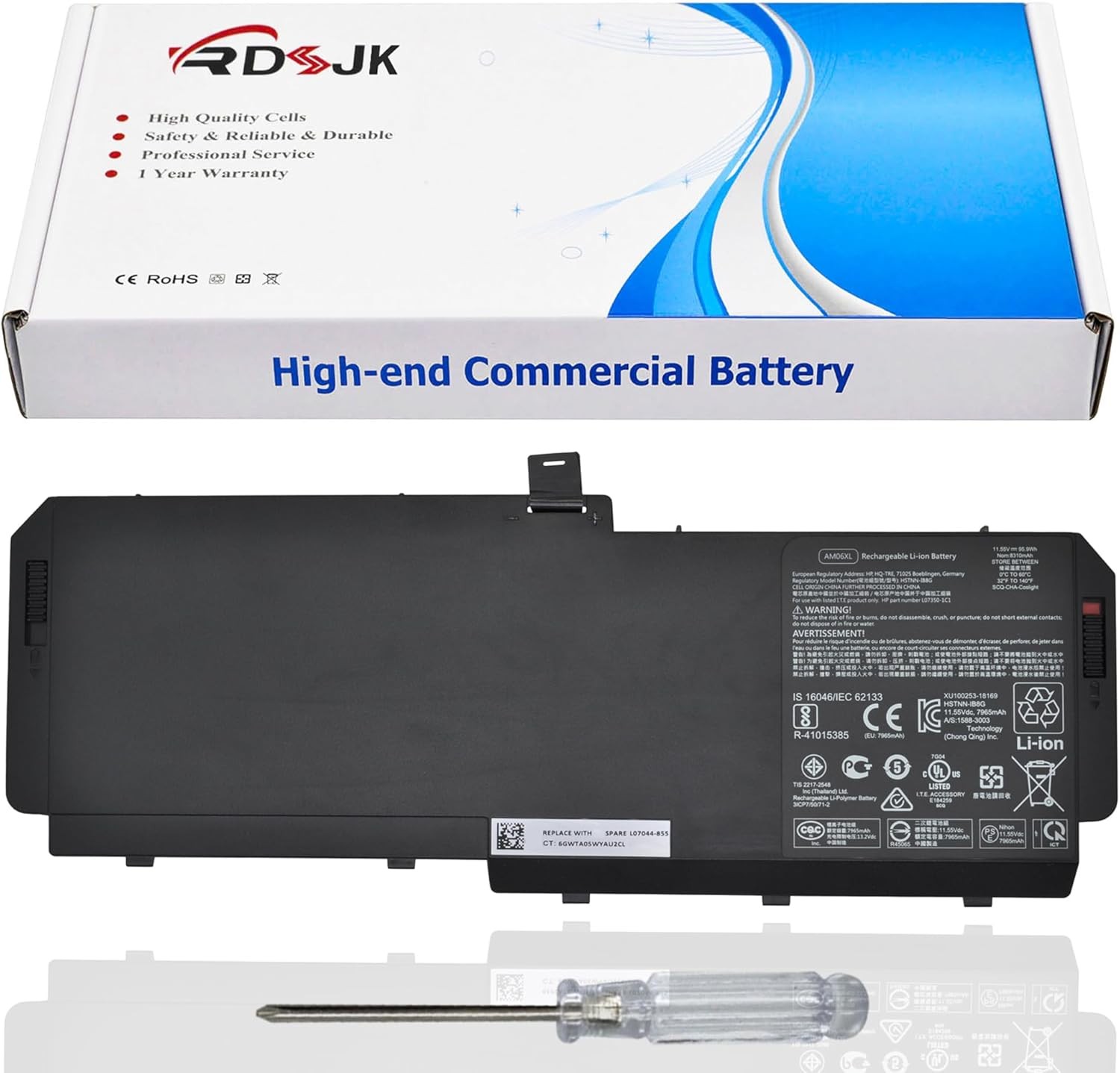 AM06XL AM06 Laptop Battery for HP ZBook 17 G5 G6 Series ebook AMO6XL L07044 855