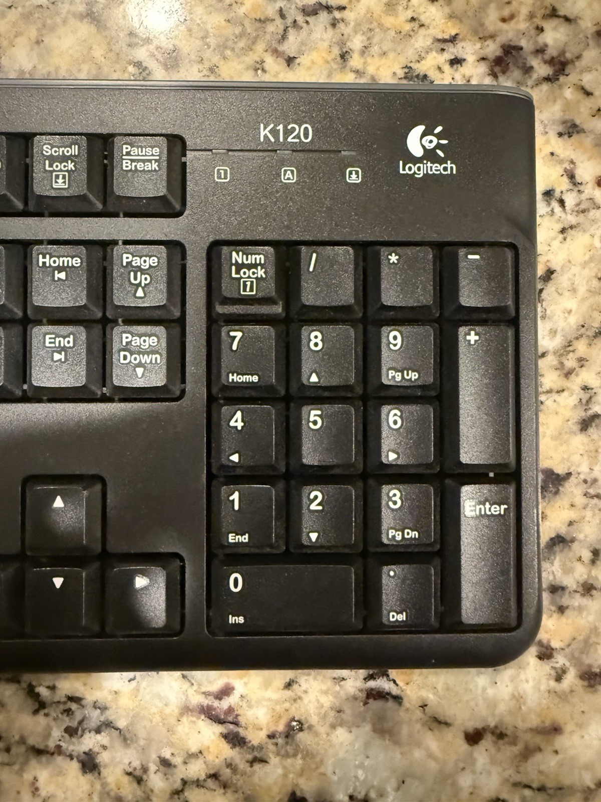 Keyboard Logitech K120 USB Keyboard for PC - Black Good Condition On Sale