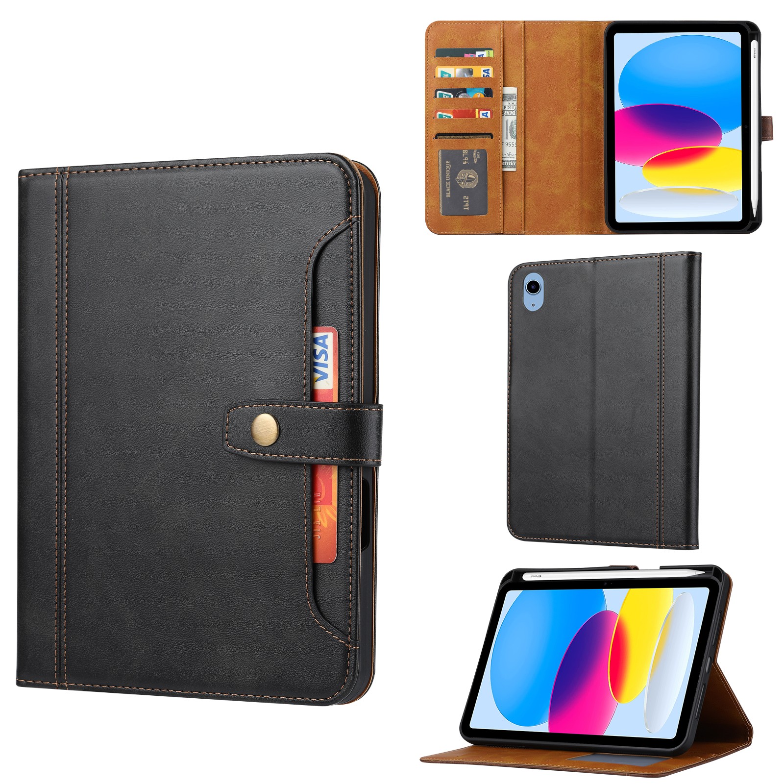 Leather Smart Case Flip Stand Cover for iPad 5th 6th 7th 8th 9th 10th 11th Gen