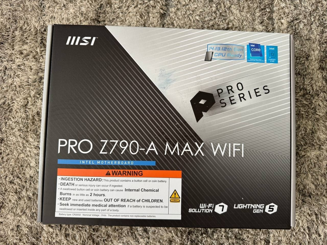 MSI PRO Z790-A MAX WiFi ProSeries Motherboard (Brand new, never used)