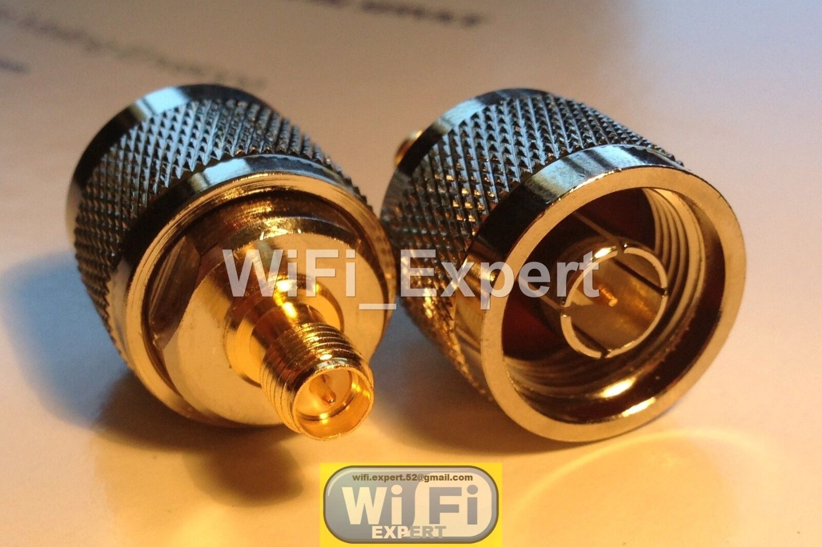 N Type Male Jack to RP-SMA Female Plug straight RF adapter connector USA