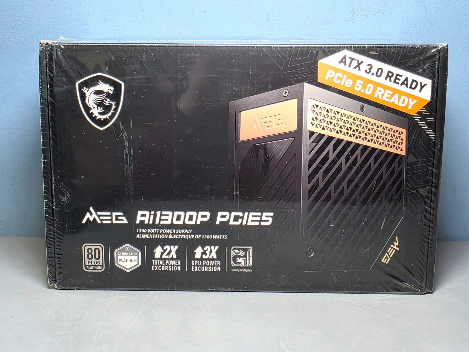 MSI Meg Ai1300P PCIE5 1300 Watt Power Supply 80 Plus Platinum New & Sealed