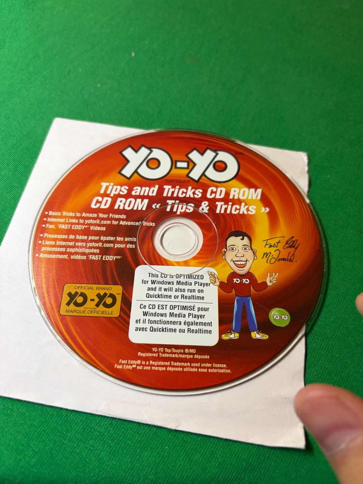 Fast Eddy Yo-Yo Tips and Tricks ROM - CD Disc Only