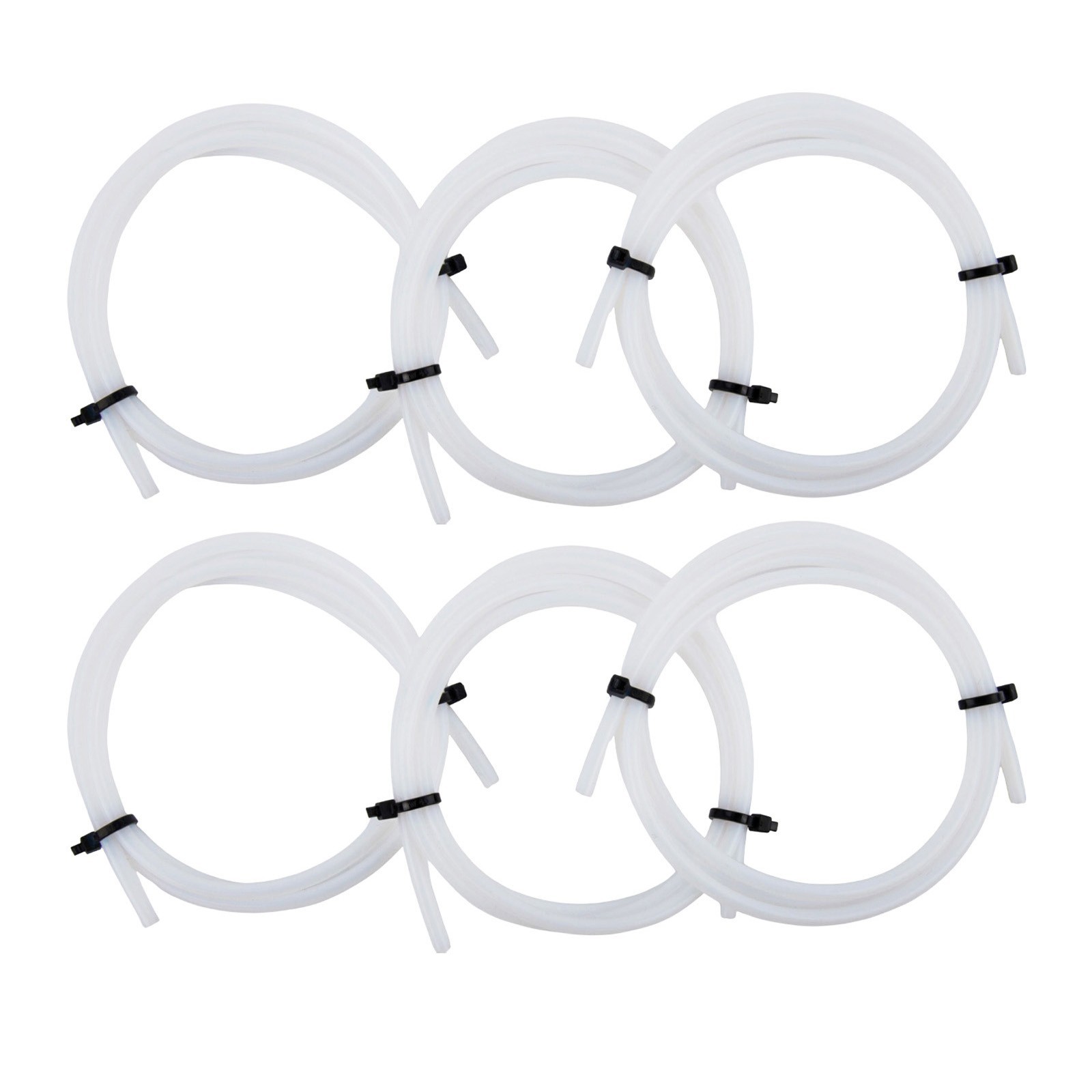 Flexible PTFE Tube 6pcs of For 1M Length Suitable for 3D Printer Extruders
