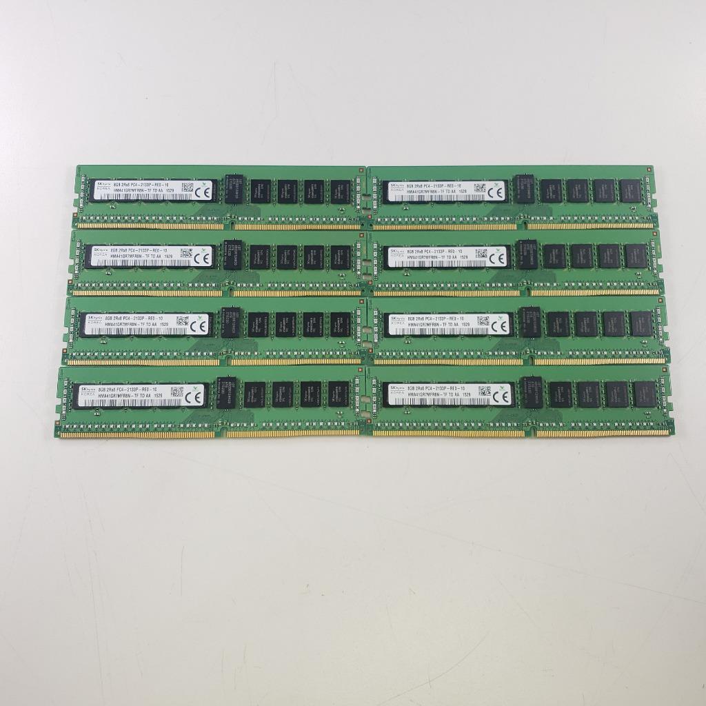64GB SK Hynix (8x8GB) 2Rx8 PC4-2133P DDR4 Server RAM Memory HMA41GR7MFR8N-TF