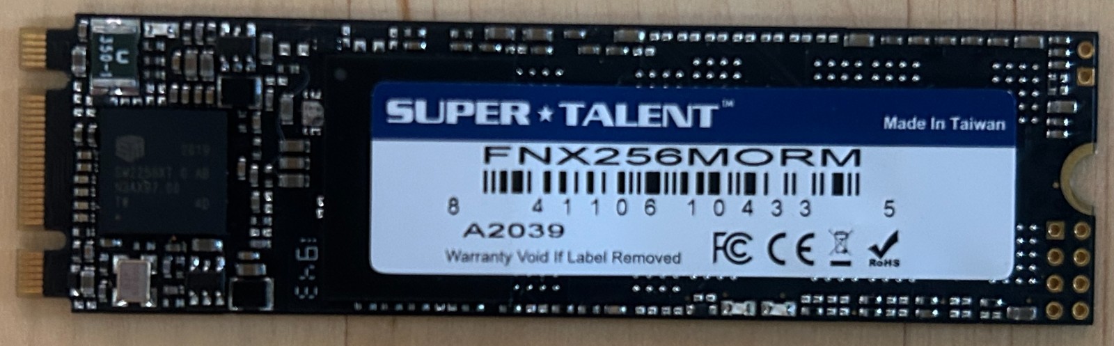 Super Talent FNX256MORM 256GB SATA SSD, Tested-Working, Used