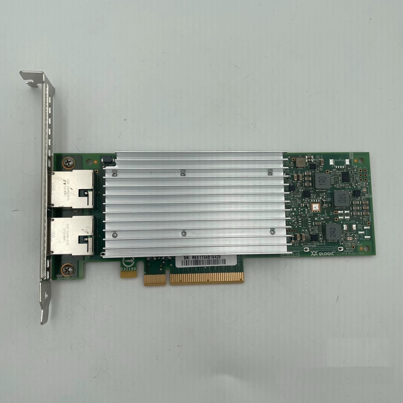 QLogic QL41162HFRJ Dual-Port 10Gbe Network Adapter PCIe Card Dell 0VCXN5 RJ45
