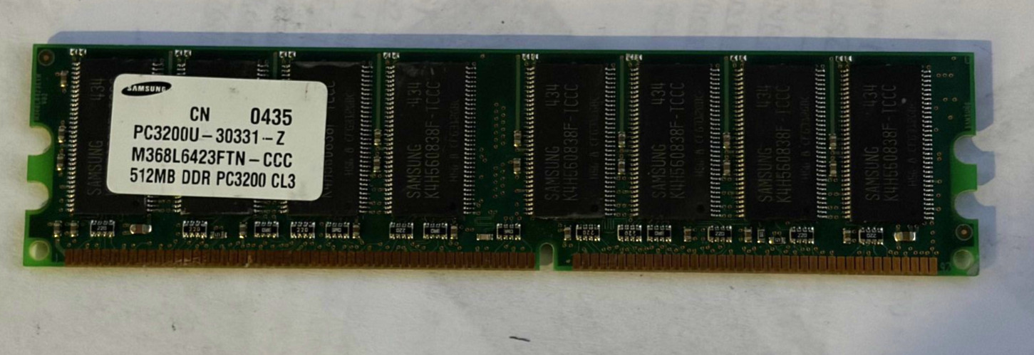 512MB DDR-400 Desktop RAM Samsung M368L6423FTN PC3200