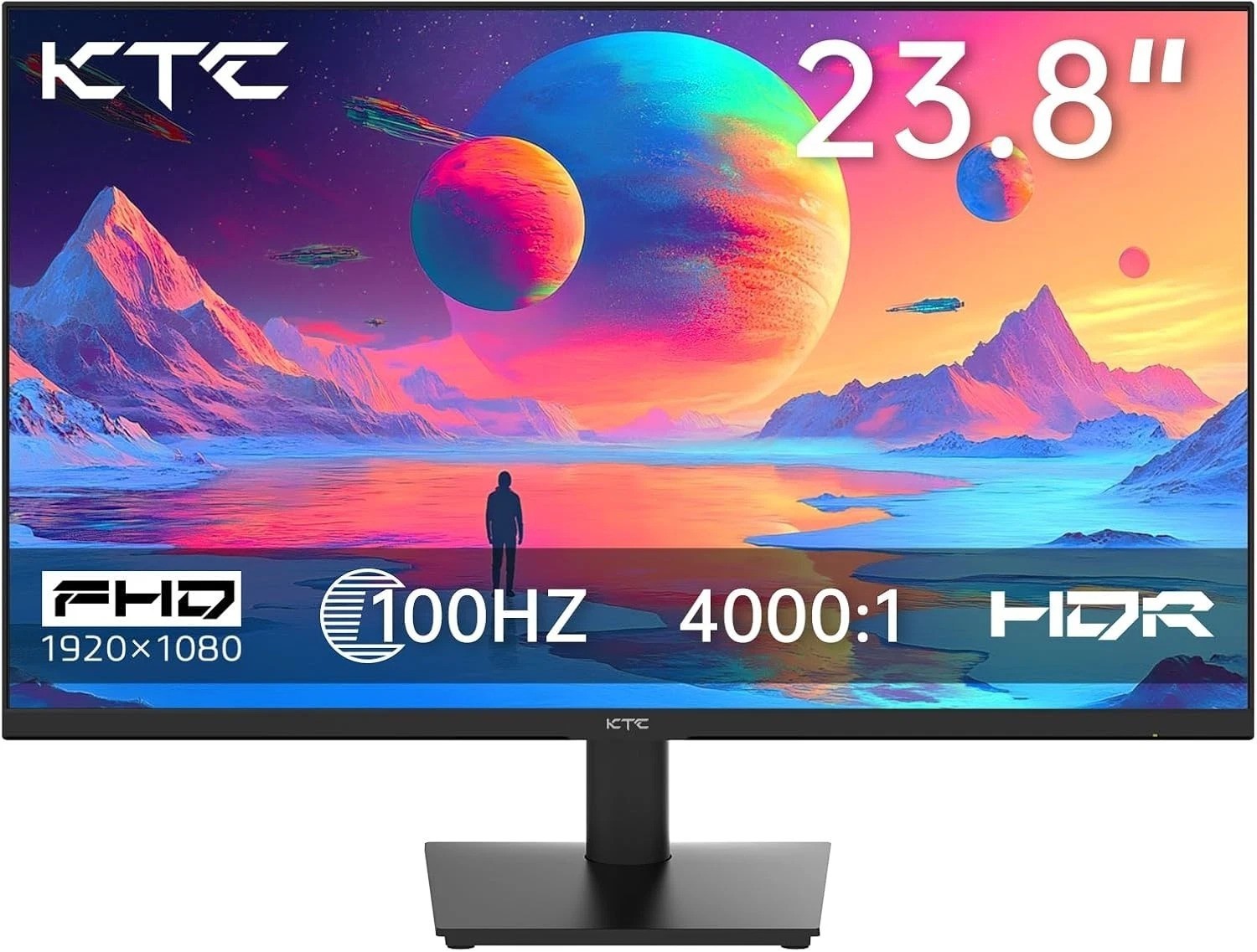 24 Inch FHD Monitor - 100Hz, 4000:1 Contrast for an Immersive Viewing Experience