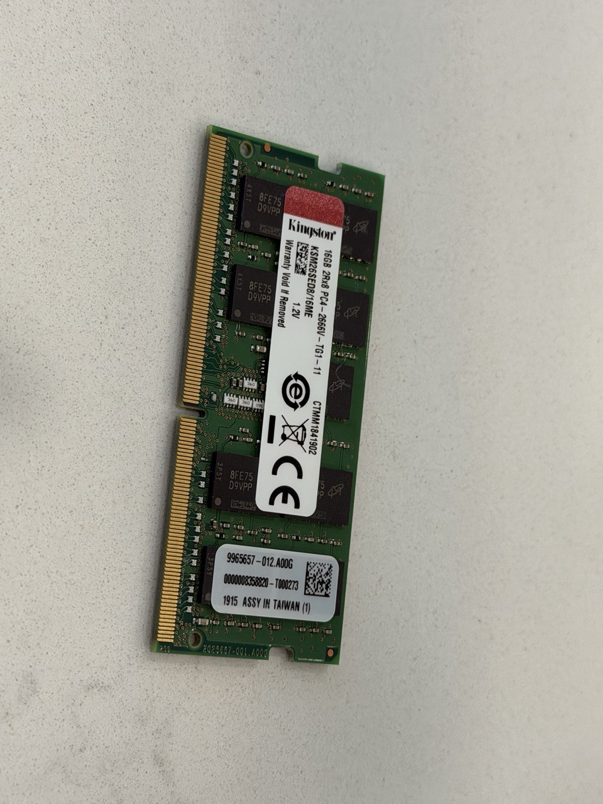 Kingston 16GB DDR4 PC4-2666V 260-Pin SO-DIMM ECC RAM KSM26SED8/16ME