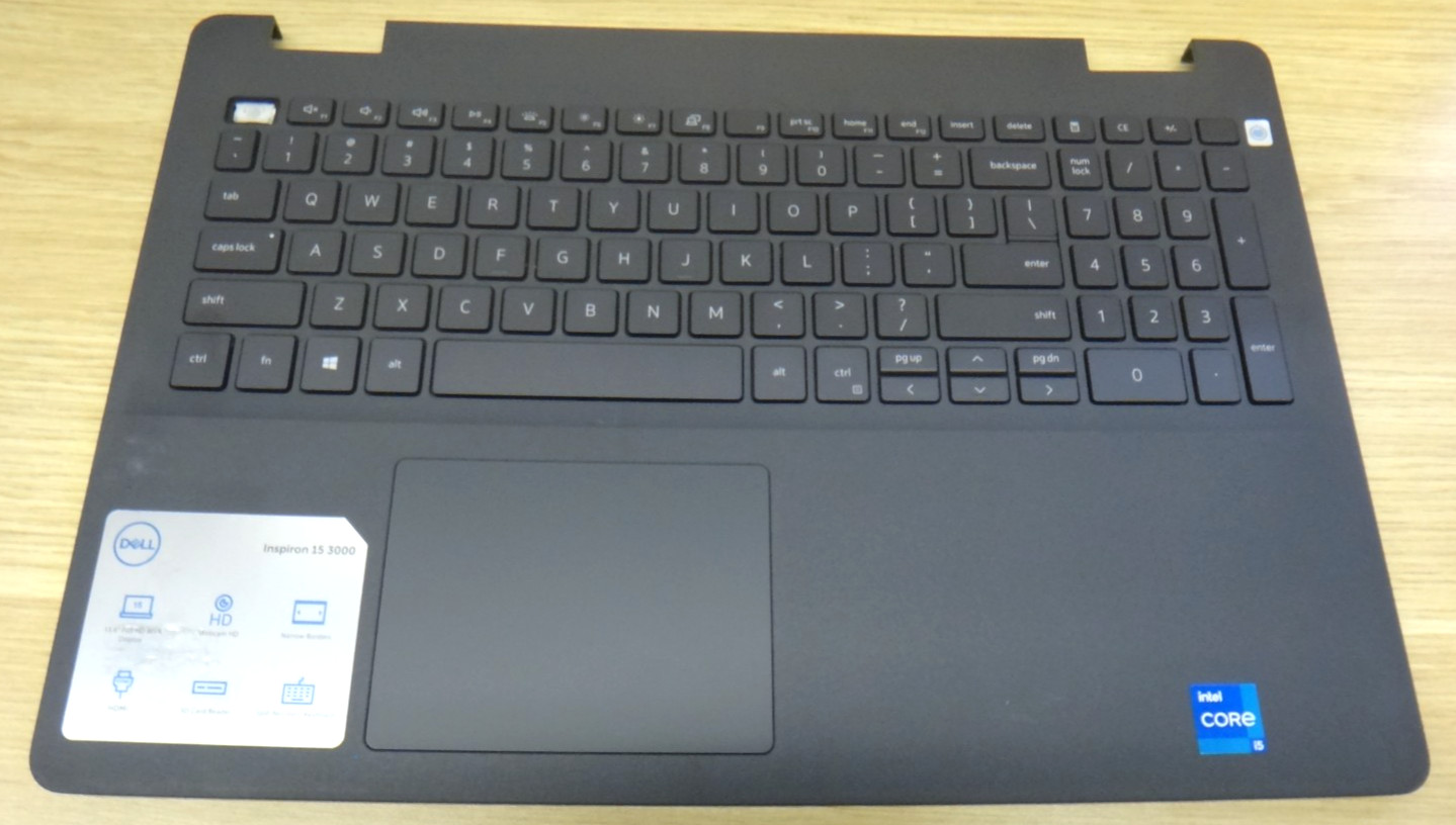 Dell Inspiron 15 3501 Palmrest w/ Backlit Keyboard & Touchpad 1FPW2 MISSING KEY