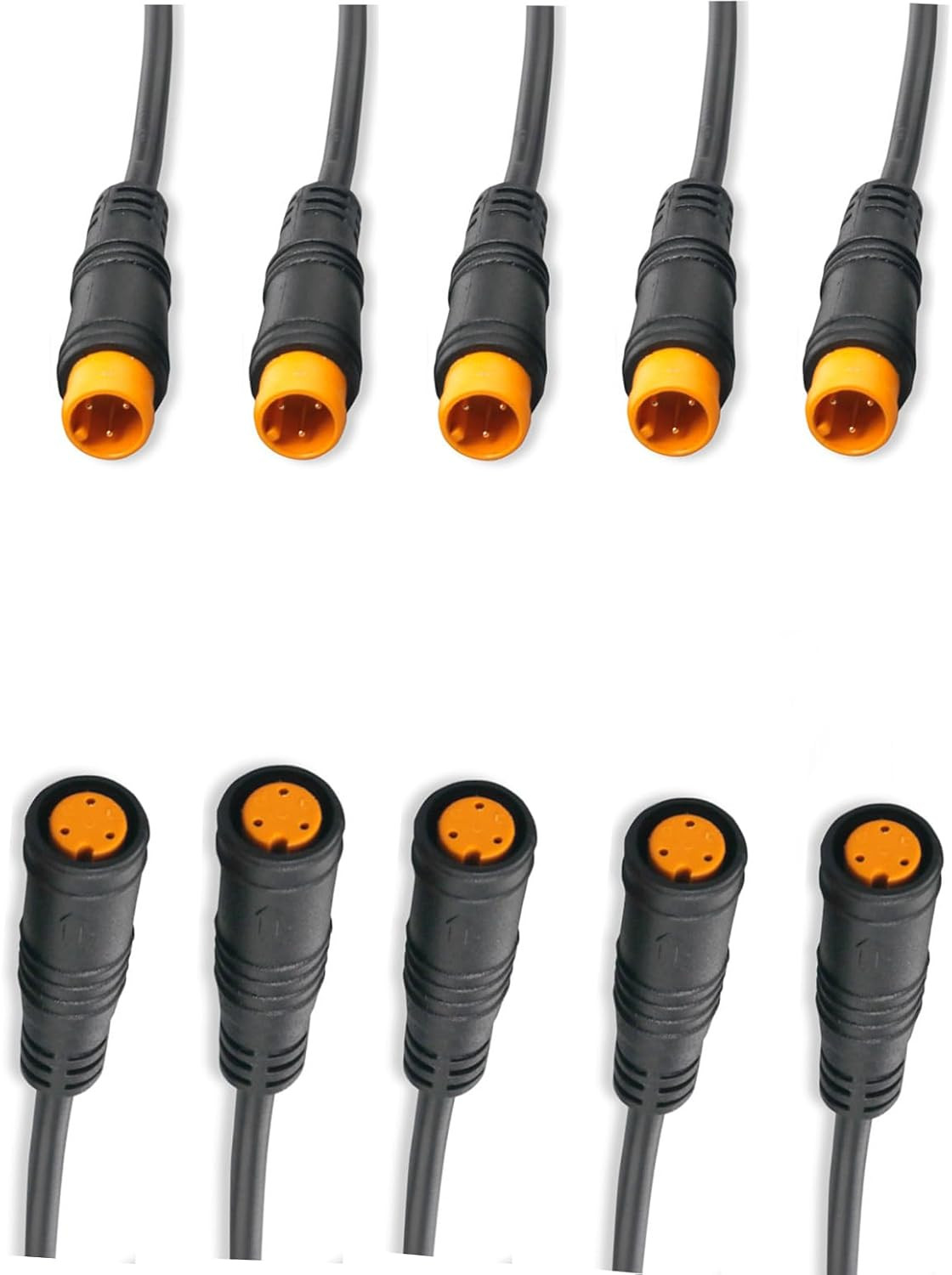 Julet 4Pin 3Pin 2Pin Male Female Waterproof Cable Electric Bike Extension Cable