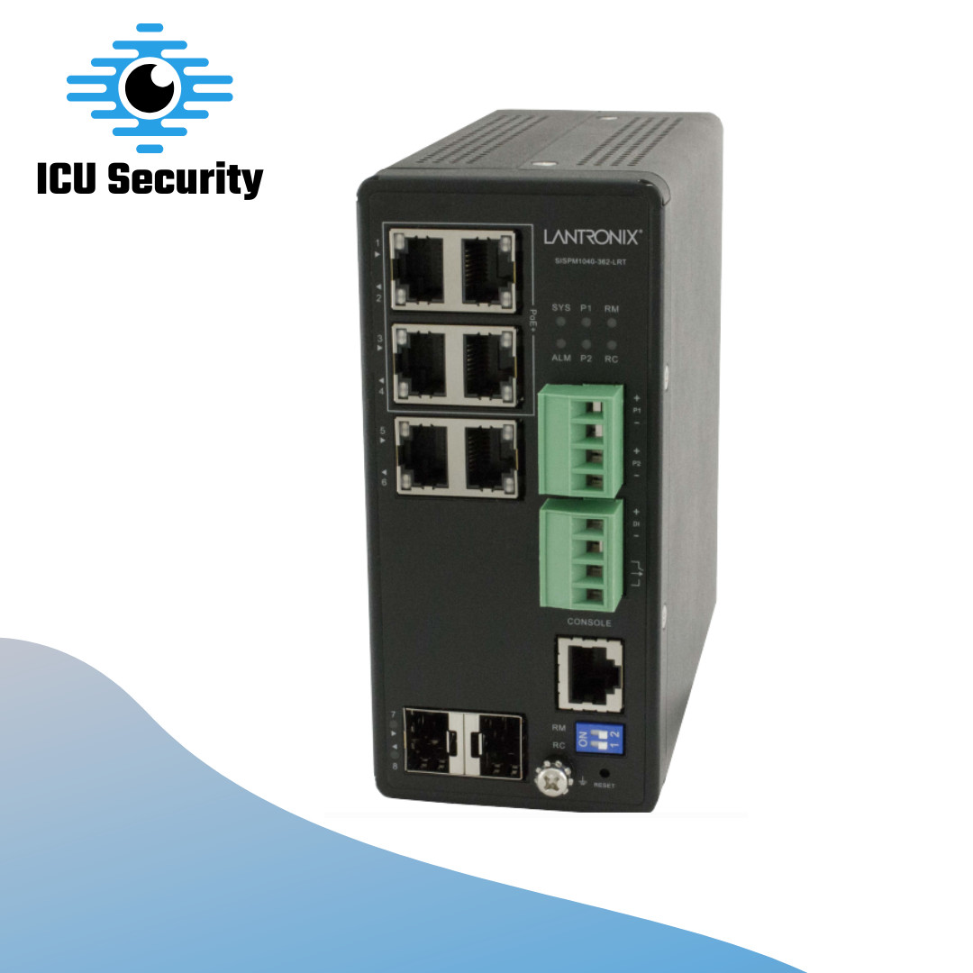 Lantronix SISPM1040-362-LRT Managed Hardened Gigabit Ethernet PoE+Switch [CTCNC]
