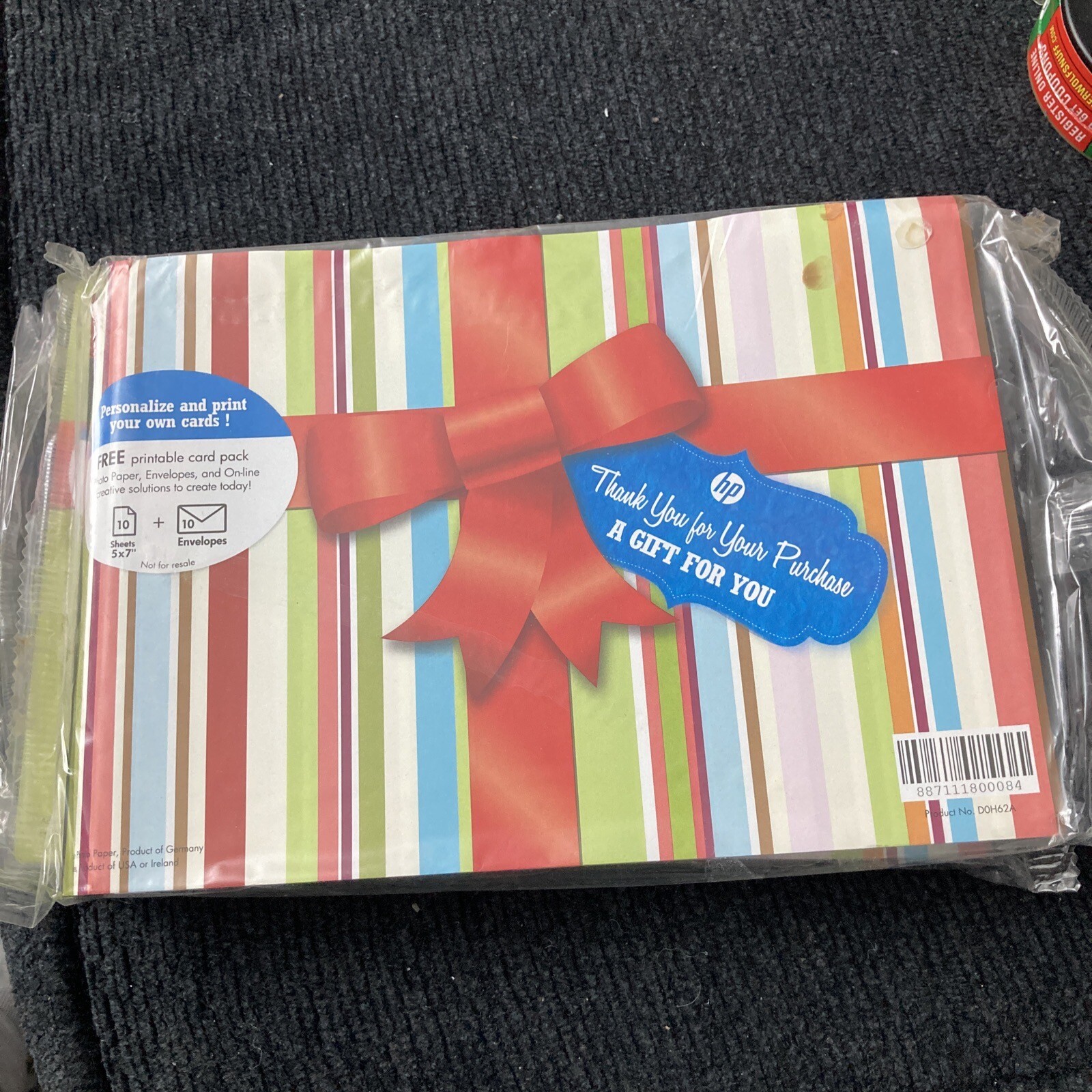 New 2 HP 5"x7" Photo Paper & Envelopes Gift Packs 