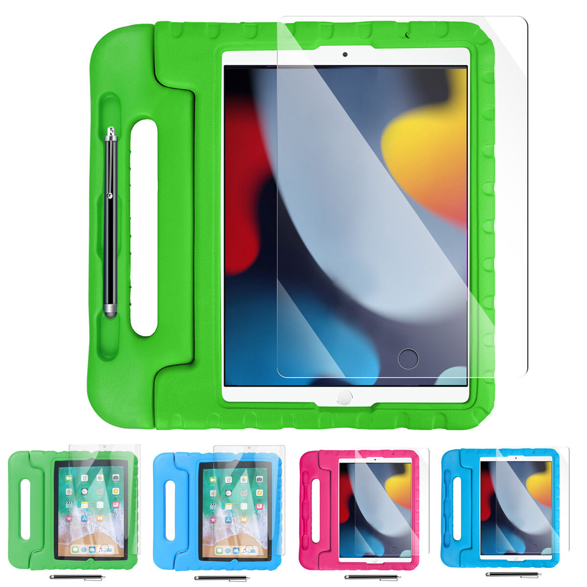 10pcs Kids Case For Apple iPad 6th Generation Shockproof Handle Stand Cover