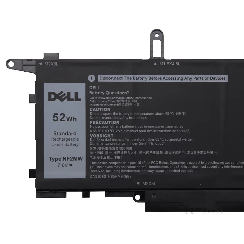 New Genuine Dell laptop battery Latitude 7400 2-In-1 7.6V 52Wh 8GF6M TYPE NF2MW