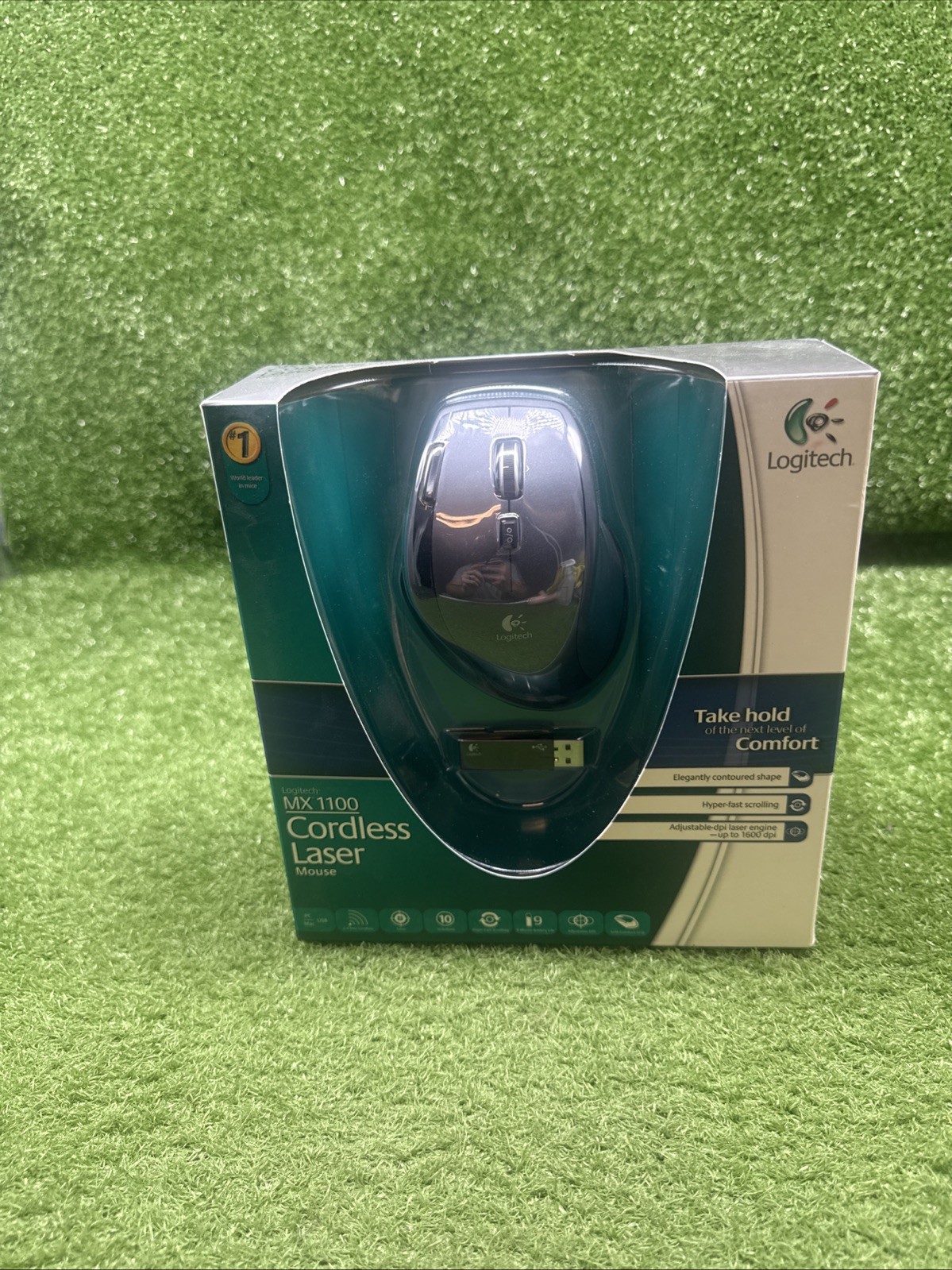 Logitech MX1100 Cordless Laser Wireless Mouse New Sealed PC Gaming 2009 Sealed