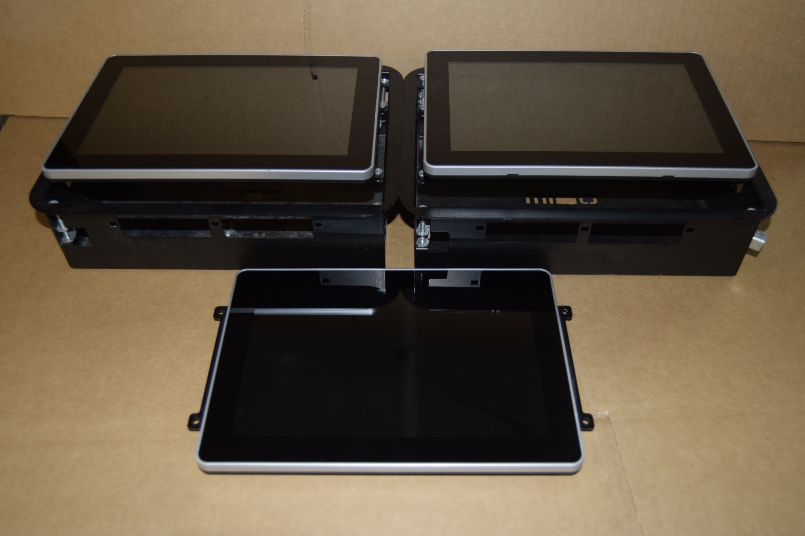 3 DOLBY VOICE Mimo UM-1080C USB TOUCH MONITORS Screens 2 w/ Frames