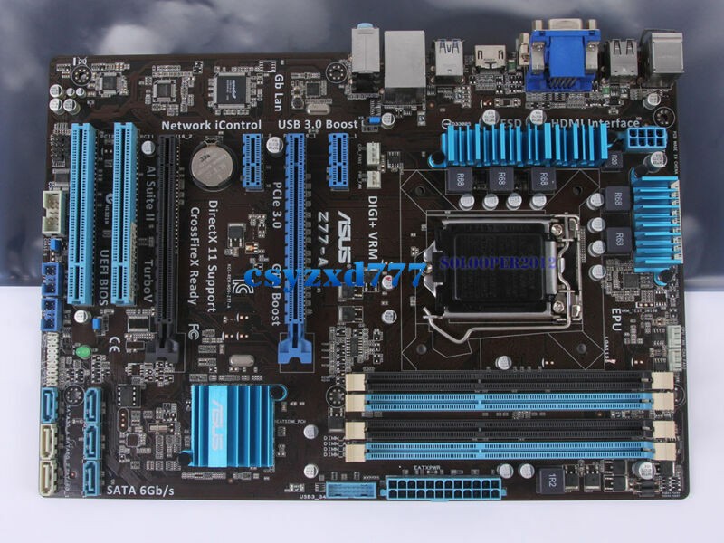 ASUS Z77-A Intel Z77 LGA 1155/Socket H2 DDR3 Motherboard