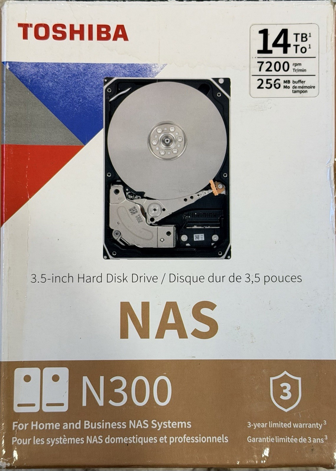Toshiba N300 - 14 TB - 7200 RPM - 3.5'' Hard Disk Drive (Brand New)