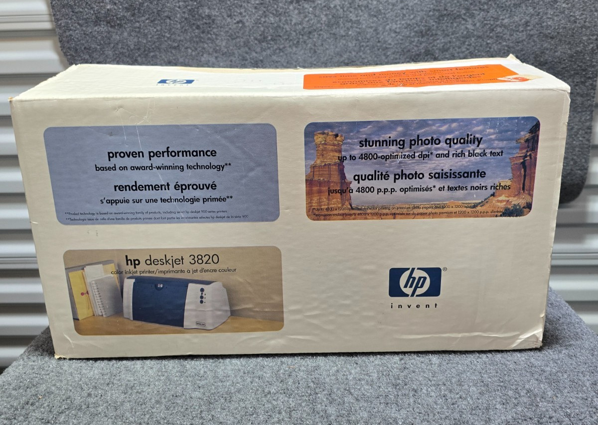 HP Deskjet 3820 Color Inkjet Printer  New Open Box  RARE