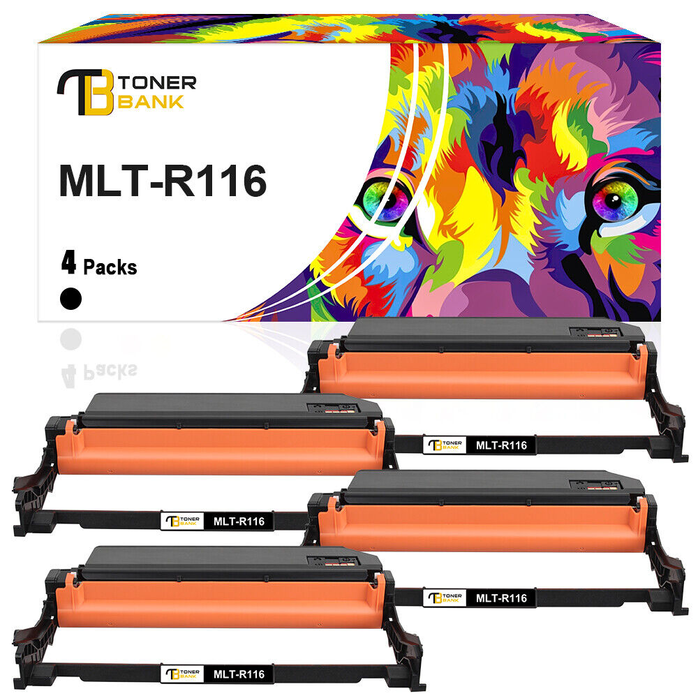 4 pack Drum Unit Compatible for Samsung MLT-R116 M3015dw M3065fw M2625d M2825dw