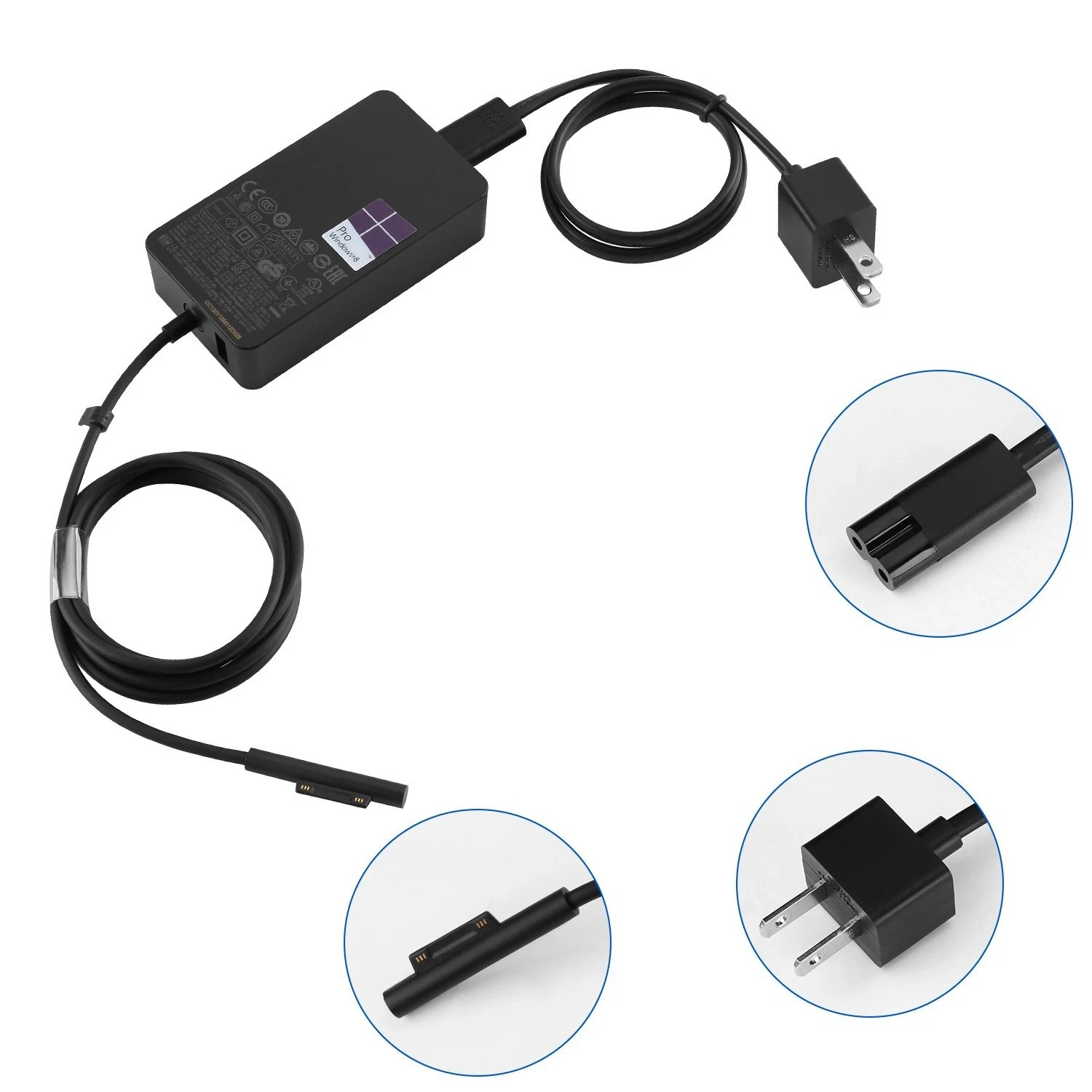 Geniune OEM 36W Surface Book 2 Adapter Charger Microsoft Pro 3/4/5/1625/1735 New