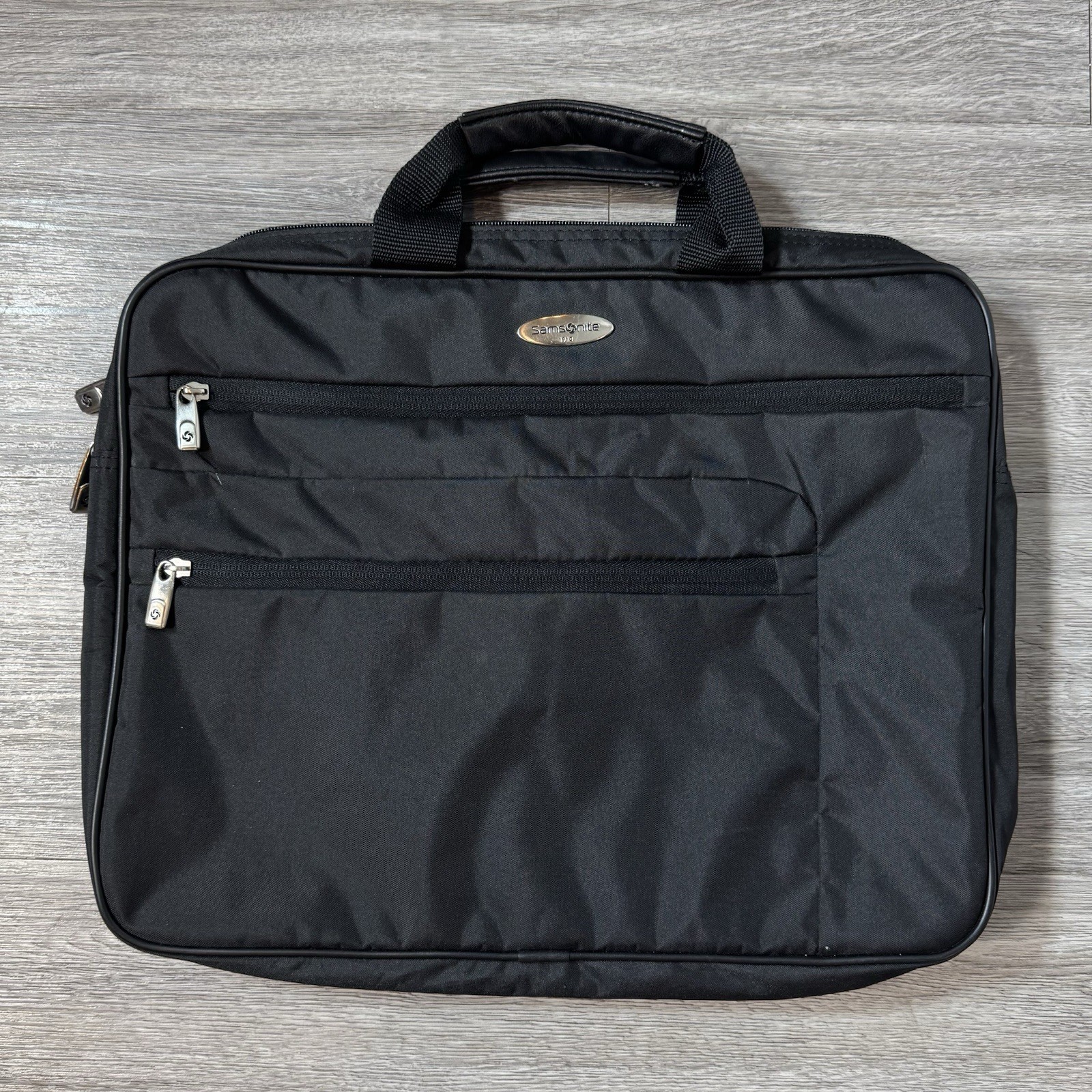 Samsonite 1910 Black Laptop Carrying Bag Case Work Travel Business Briefcase