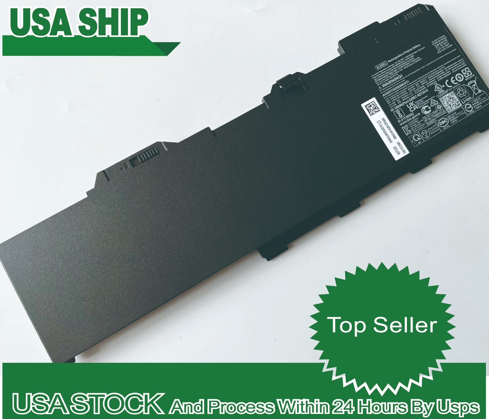USA new Genuine AL08XL battery For HP ZBook FURY 15 17 G7 Mobile Workstation