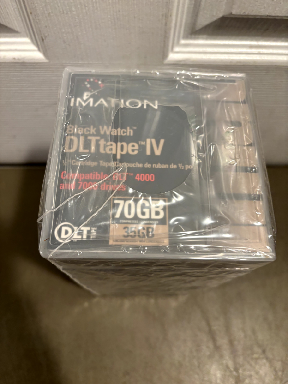Lot of 7 Imation Black Watch DLTTape IV 40GB/80GB Data Tape Cartridge