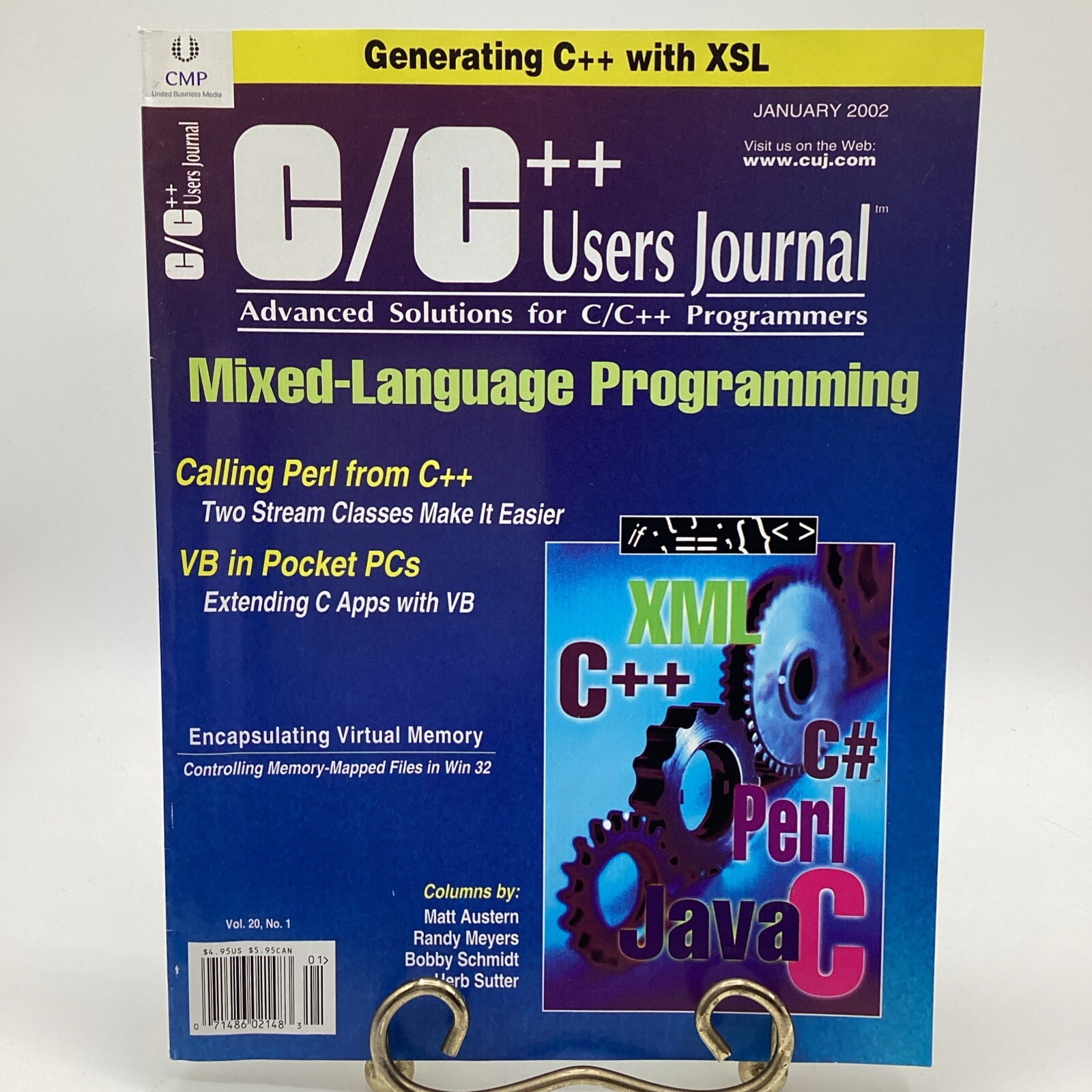 C/C++ Users Journal 2002 Mixed Language Program, Perl From C++, VB Pocket PCs