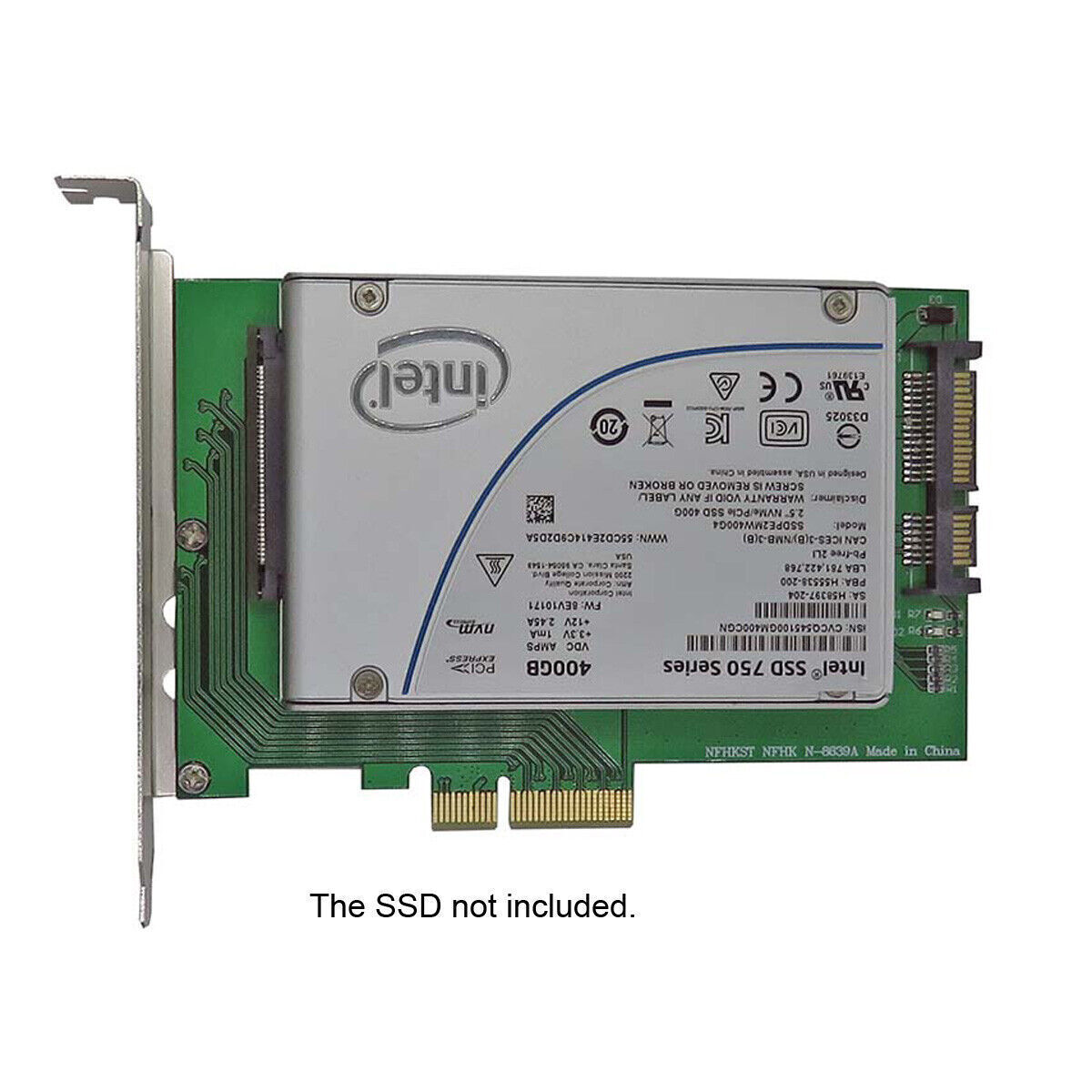 CY  U.2 SFF-8639 Adapter PCIe 2.5' SSD PCI-E X4 intel PCIe3.0 PCI-E3.0 M-KEY