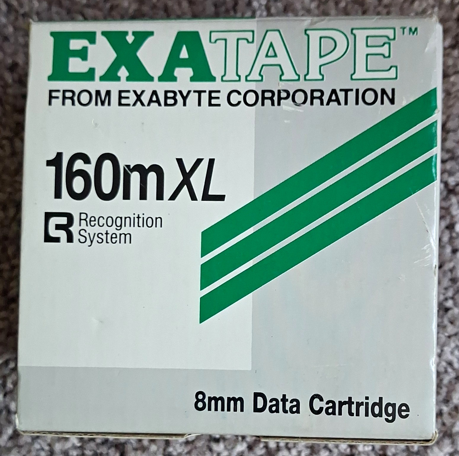 Exatape 160mXL 8mm Data Cartridge Tape w/ Recognition System, Box
