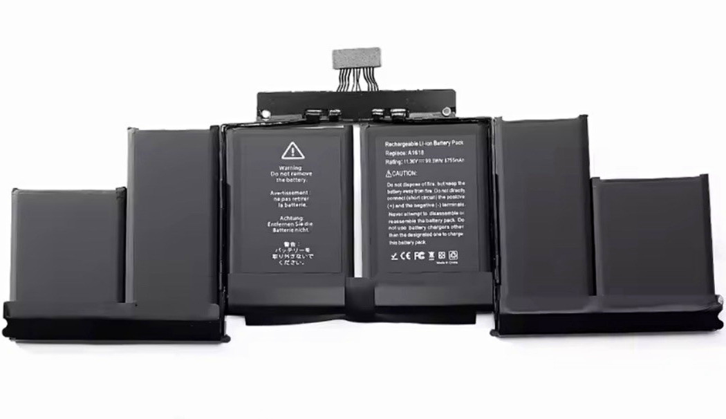 A1618 Battery for Apple MacBook Pro Li-Ion 11.36V 8755mAh 6-Cell Black