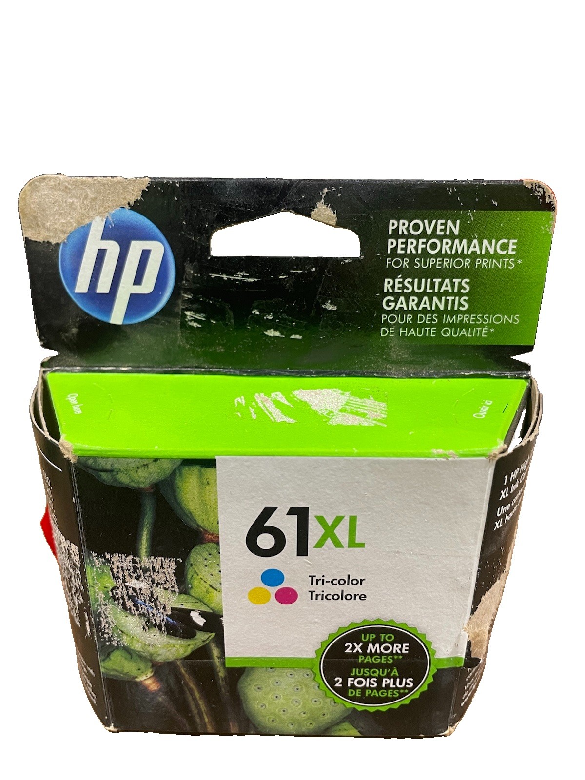 Genuine HP 61XL Tri-Color Ink Cartridge CH564WN OEM Open Package Untested