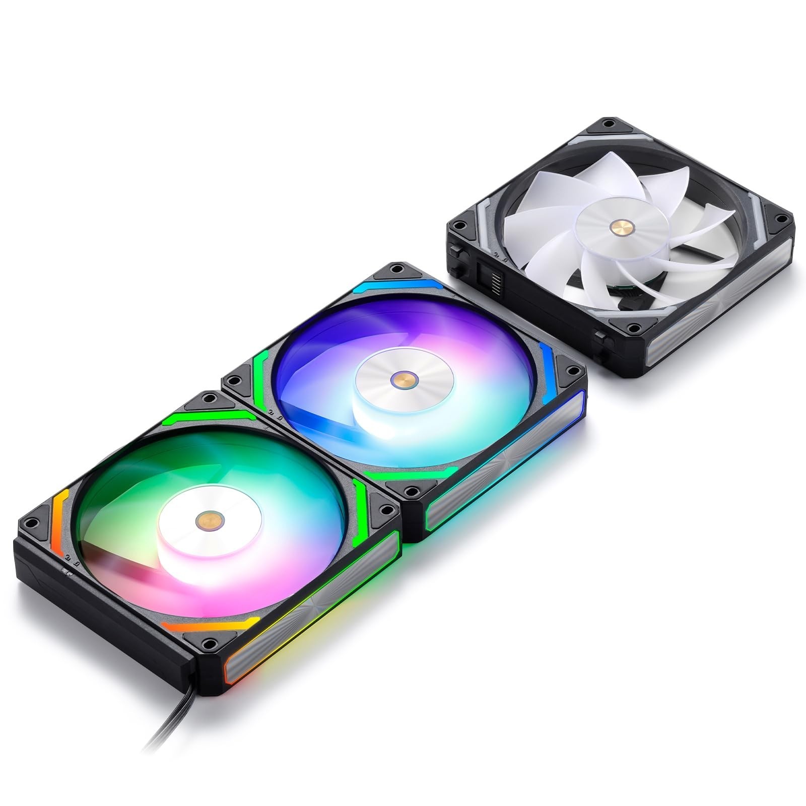 LTC CF-121D 120mm PC Case Fan, Daisy-Chain Connection, 5V 3Pin ARGB Lighting,...