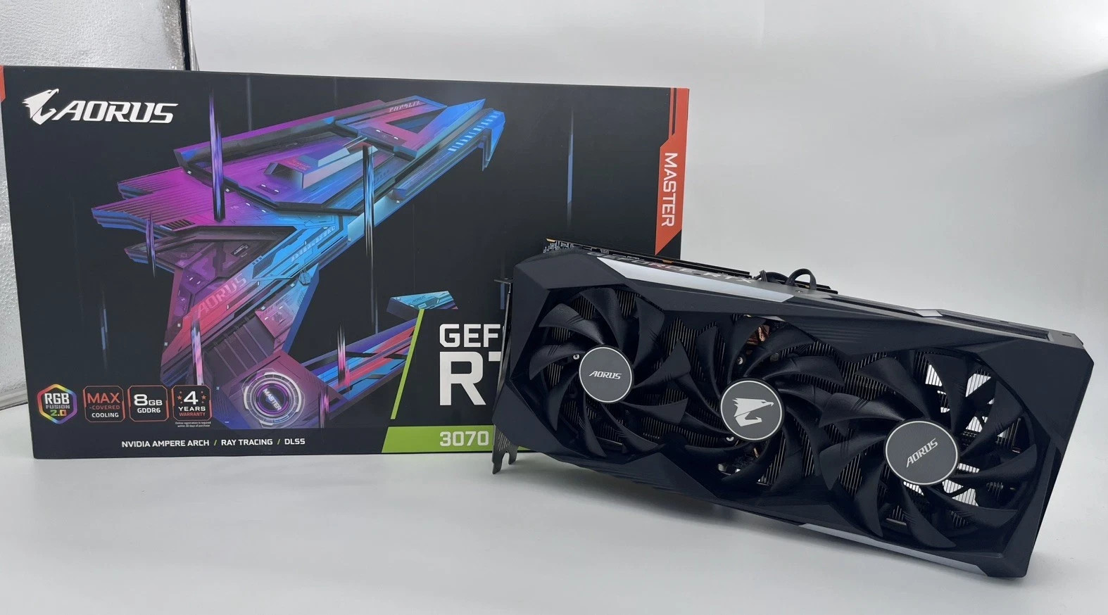GIGABYTE AORUS GeForce RTX 3070 MASTER 8GB GDDR6 Graphics Card GV-N3070AORUS