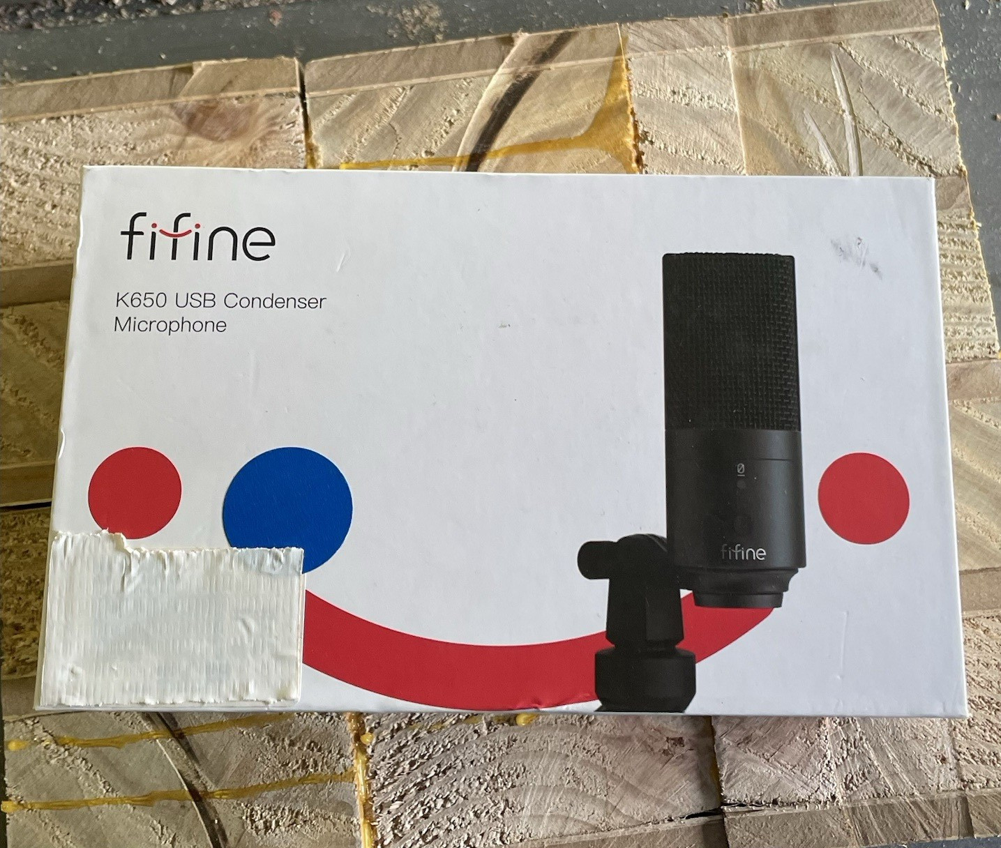 FIFINE K650 USB Condenser Microphone with Adjustable Stand/Mount, Black