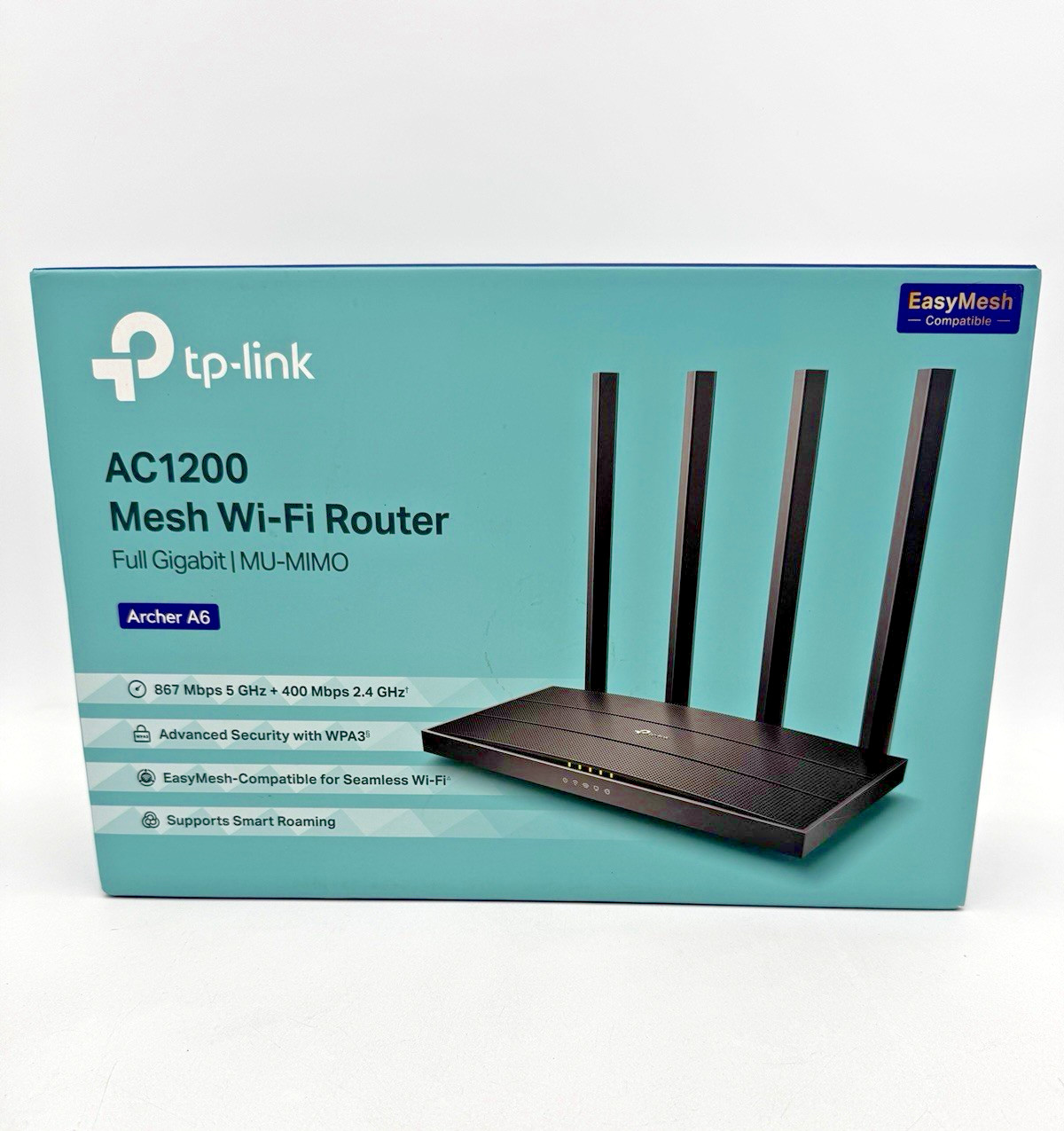 TP-Link AC1200 Gigabit WiFi Router Archer A6 Dual Band MU-MIMO Wireless