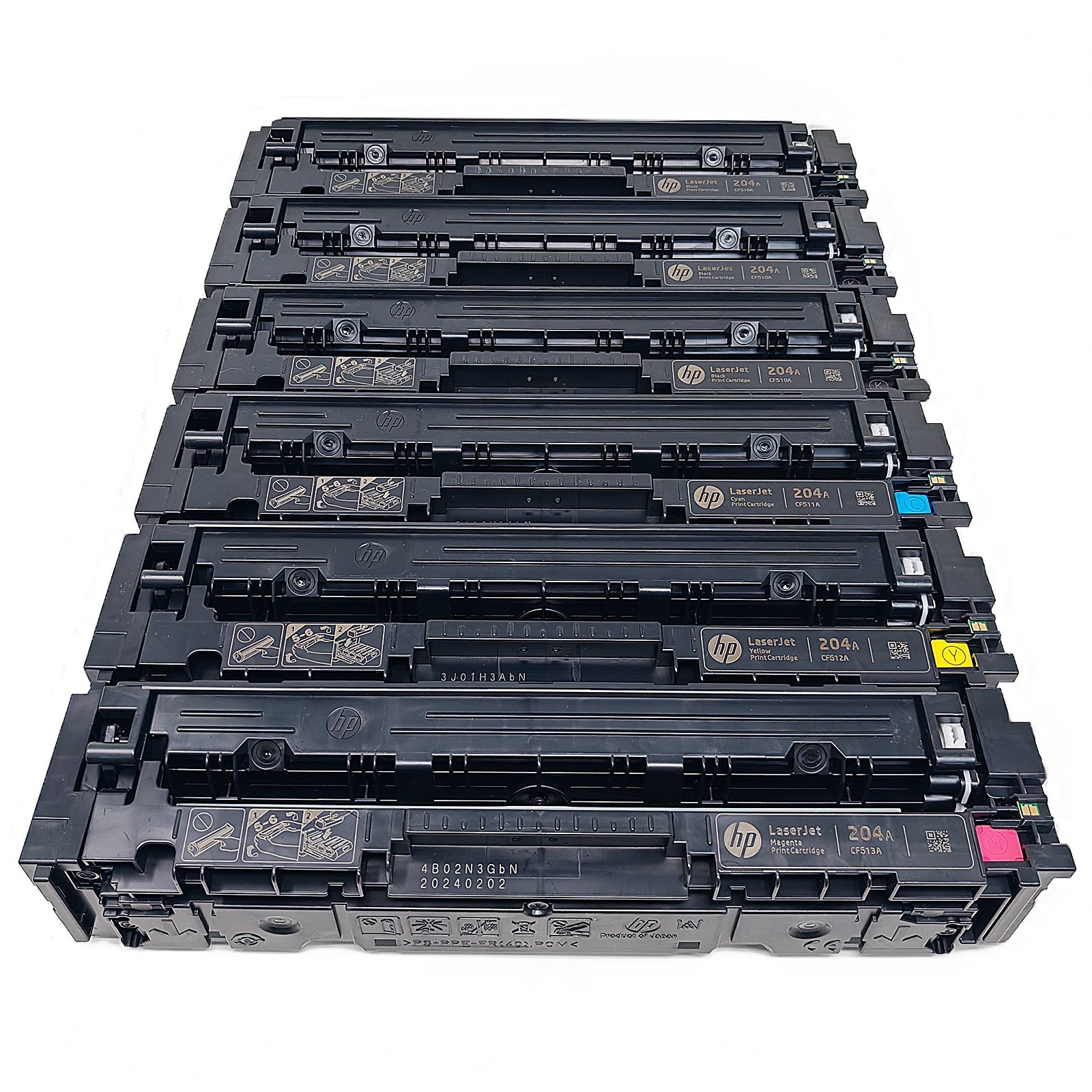 6 Genuine HP 204A CF510A-CF513A Toner for LaserJet M154nw MFP M180n/M180nw 181fw