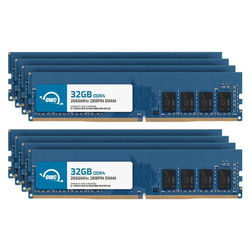 OWC 256GB (8X32GB) DDR4 2666MHz 2Rx8 Non-ECC UDIMM 288pin Memory RAM