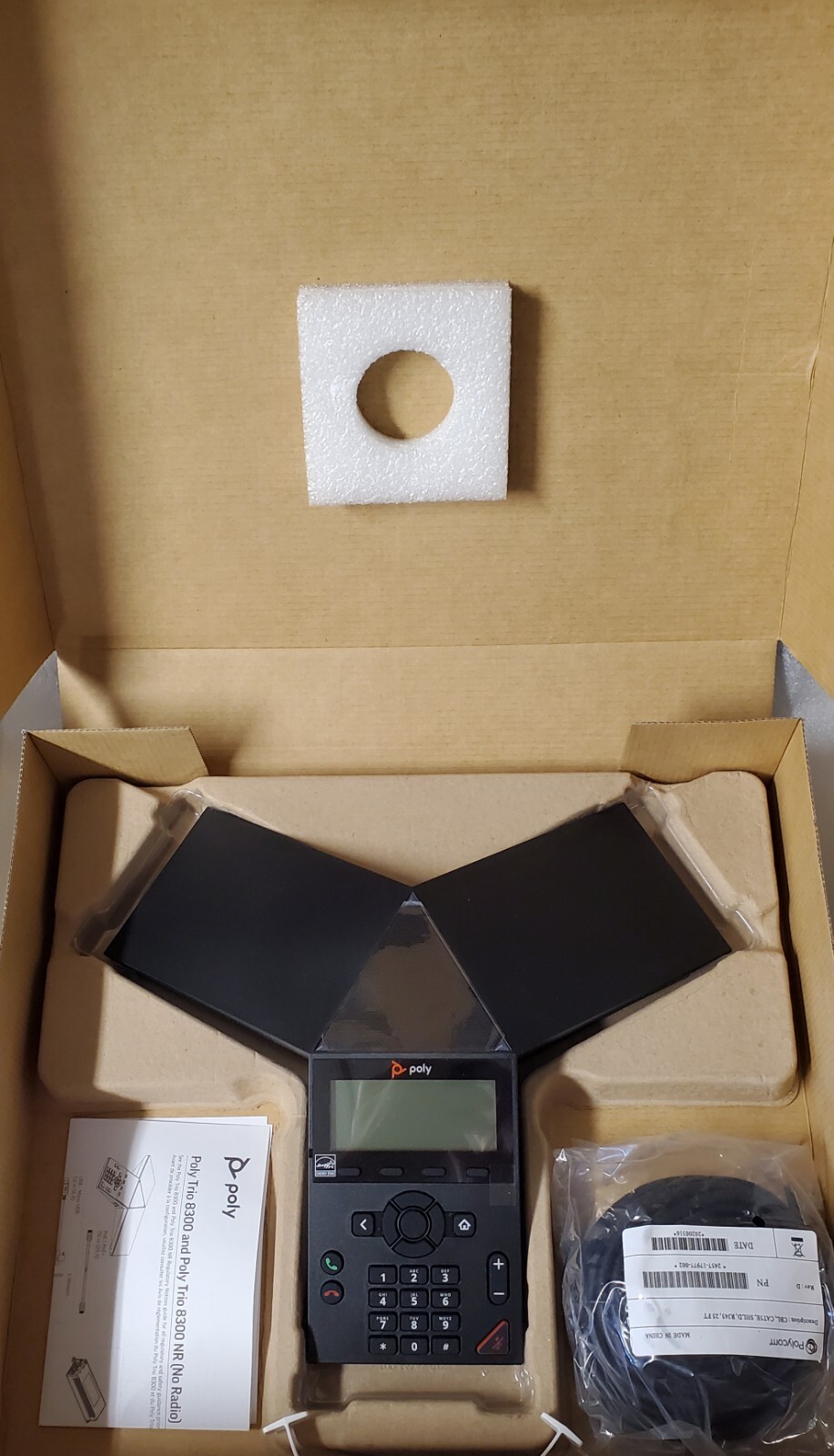 Polycom Trio 8300 Conference Phone (2201-66800-001) Brand New, 