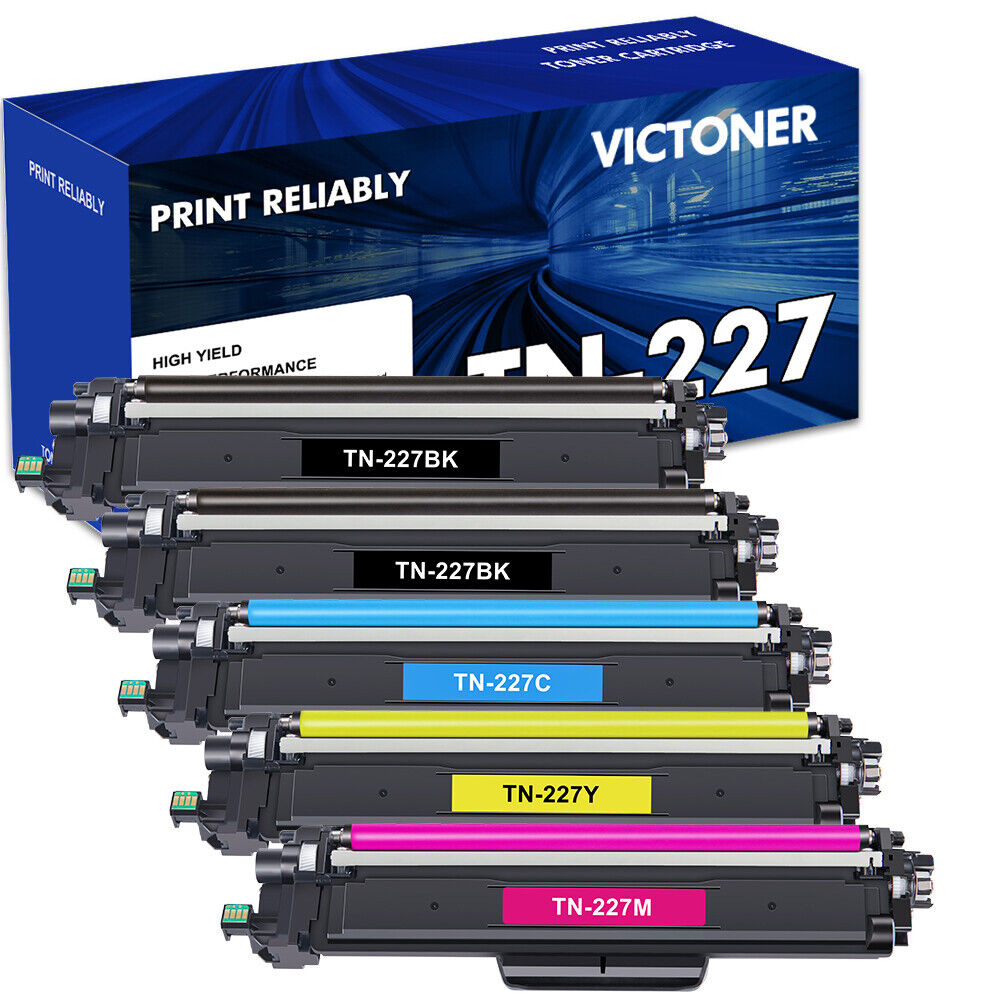 5Pc TN227 TN223 Toner Cartridge replacement for Brother MFC-L3770CDW HL-L3270CDW