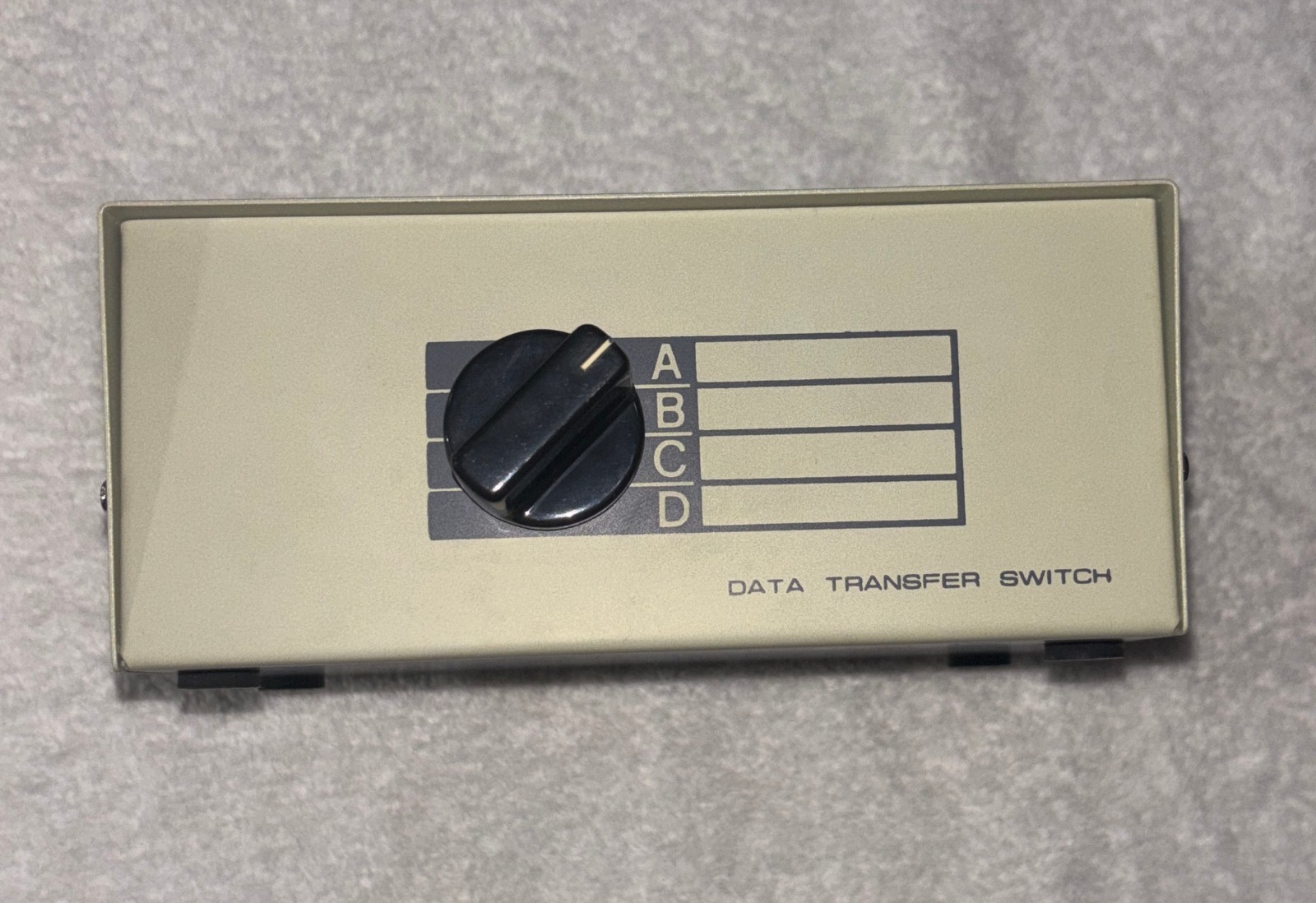 DB25 ABCD 4 Way Switch Box - Manual Data Transfer - Rotary Parallel Serial
