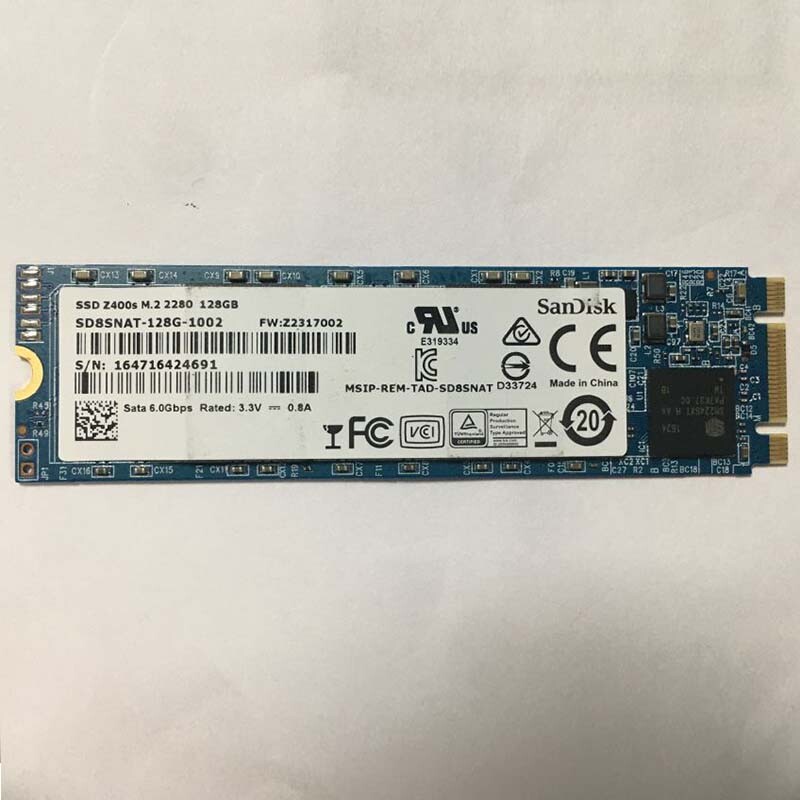 SanDisk SSD Z400s M.2 2280 128GB SD8SNAT-128G-1002 SATA 6.0Gbps 3.3V Hard Disk