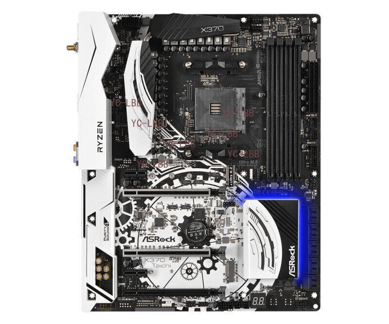 ASRock X370 Taichi Motherboard AMD X370 Socket AM4 4 x DDR4 M.2 ATX USB 3.1 PS/2