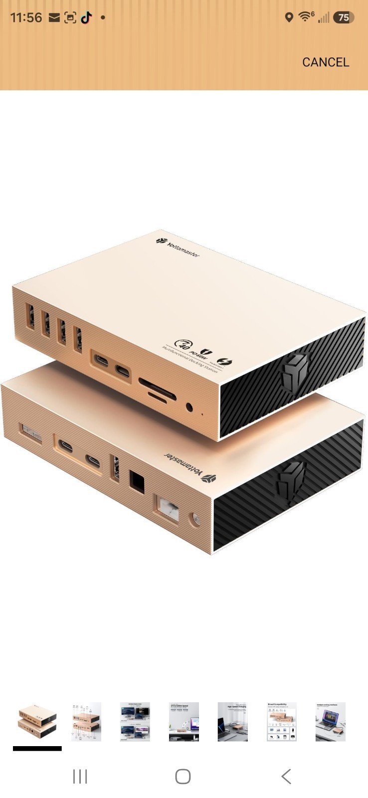 Yottamaster Thunderbolt 3 Docking Station 8K Display for Windows and...