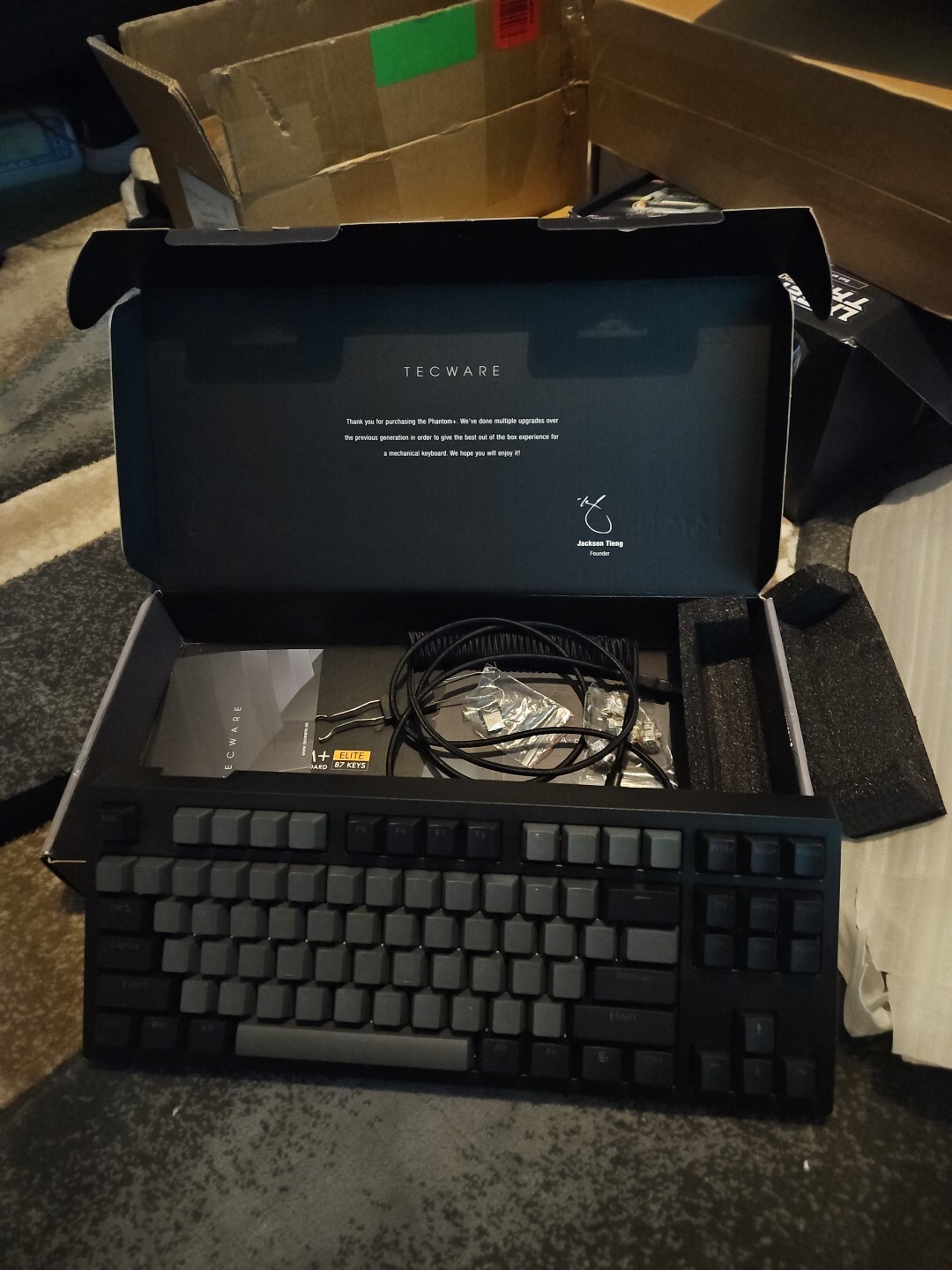 TECWARE Phantom+ Elite 87 Key RGB Mechanical Gaming Keyboard